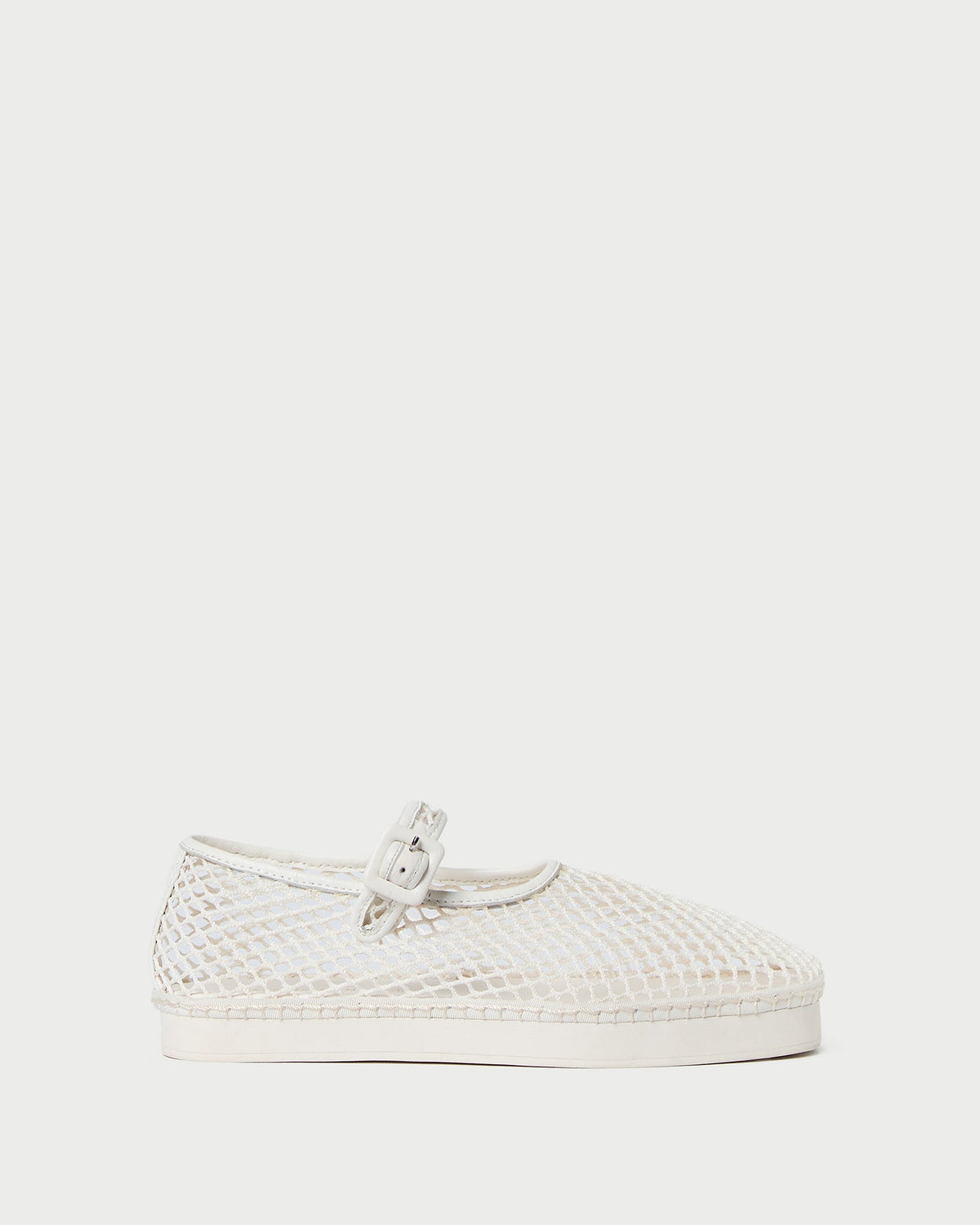 Loeffler Randall Sale | Rita White Netted Mary Jane