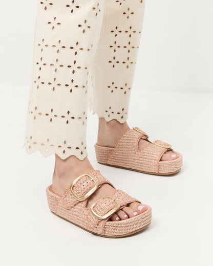 Loeffler Randall Latest | Theo Blush Two-Band Sandal