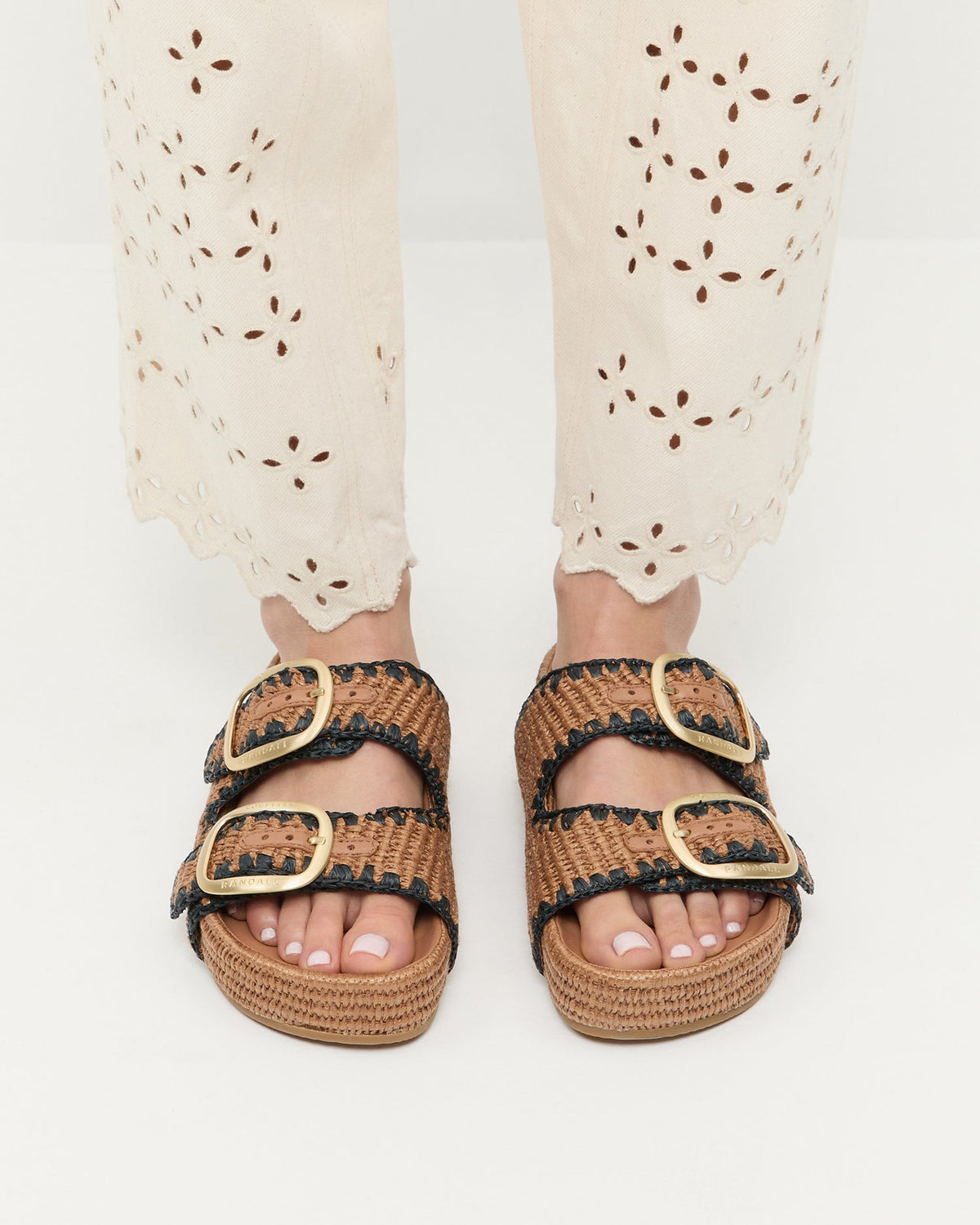 Loeffler Randall Discount | Theo Brown Two-Band Sandal