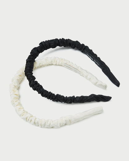 Loeffler Randall Recommended | Sabine Black/Cream Headband Set