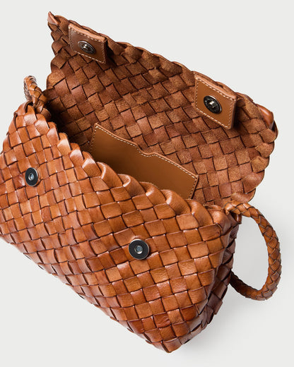 Loeffler Randall Great Value | Vinnie Timber Woven Leather Crossbody