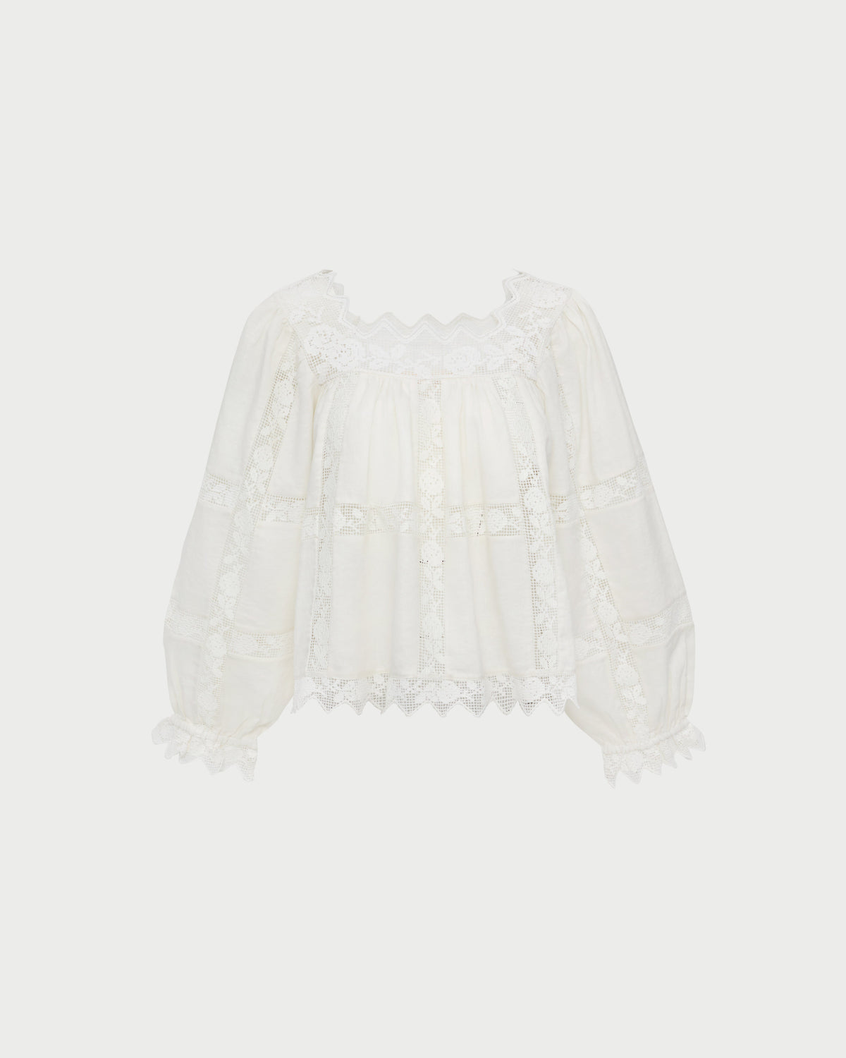 Loeffler Randall Discount | Pauline Embroidered Lace Blouse