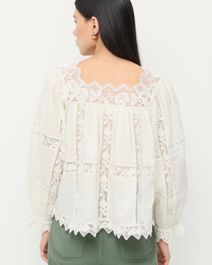 Loeffler Randall Discount | Pauline Embroidered Lace Blouse
