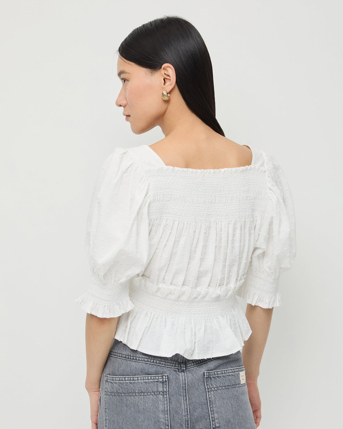 Loeffler Randall Great Value | Nicola Smocked Blouse