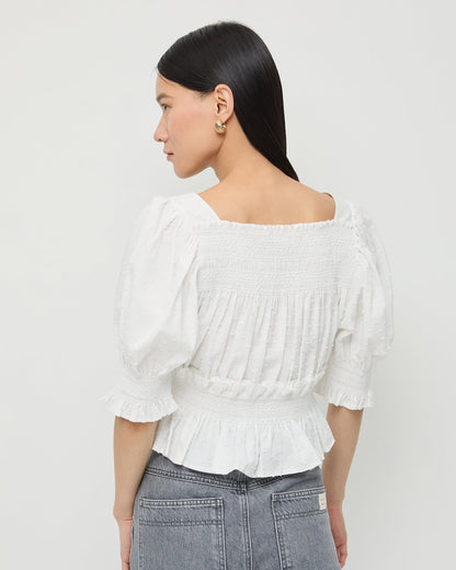 Loeffler Randall Great Value | Nicola Smocked Blouse