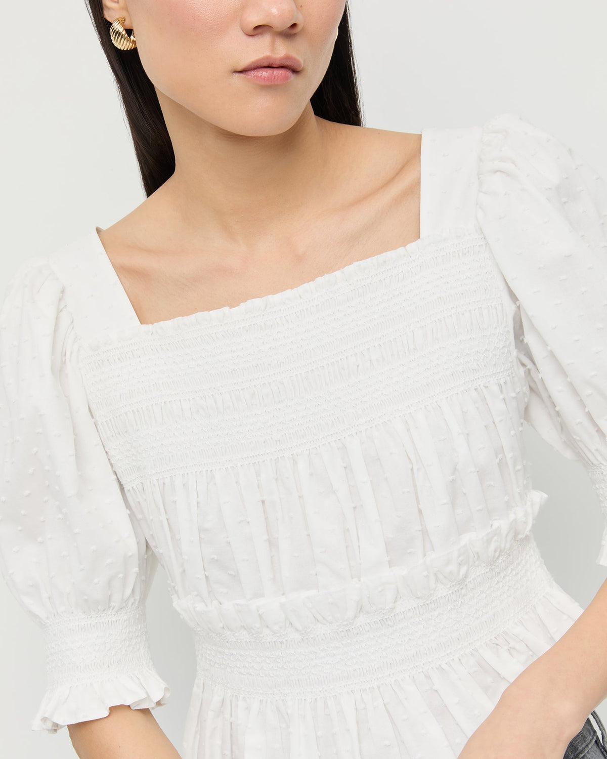 Loeffler Randall Great Value | Nicola Smocked Blouse