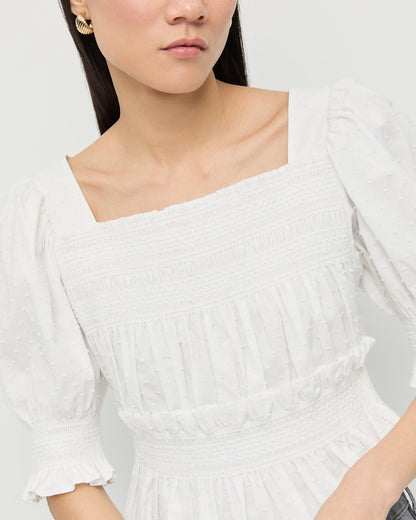 Loeffler Randall Great Value | Nicola Smocked Blouse