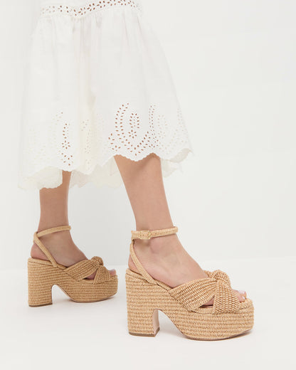 Loeffler Randall Deals | Liza Natural Platform Sandal