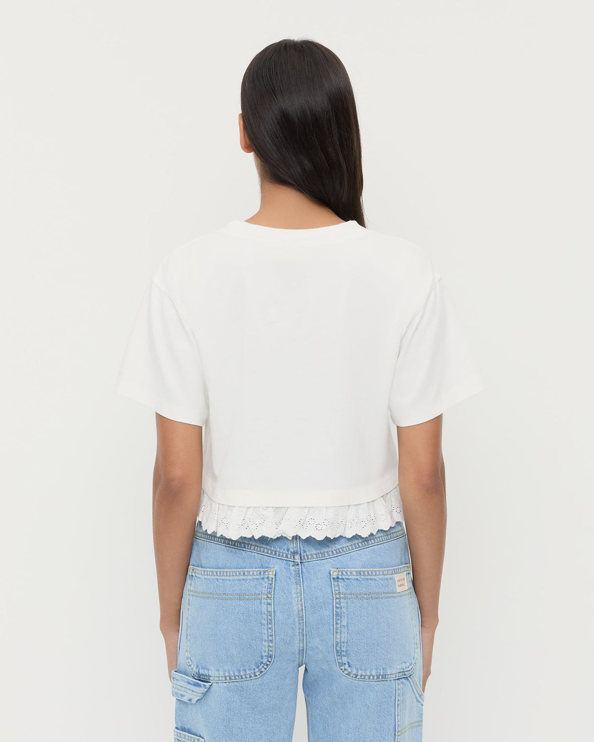 Loeffler Randall Customer Favorite | Junie Lace Trim Tee