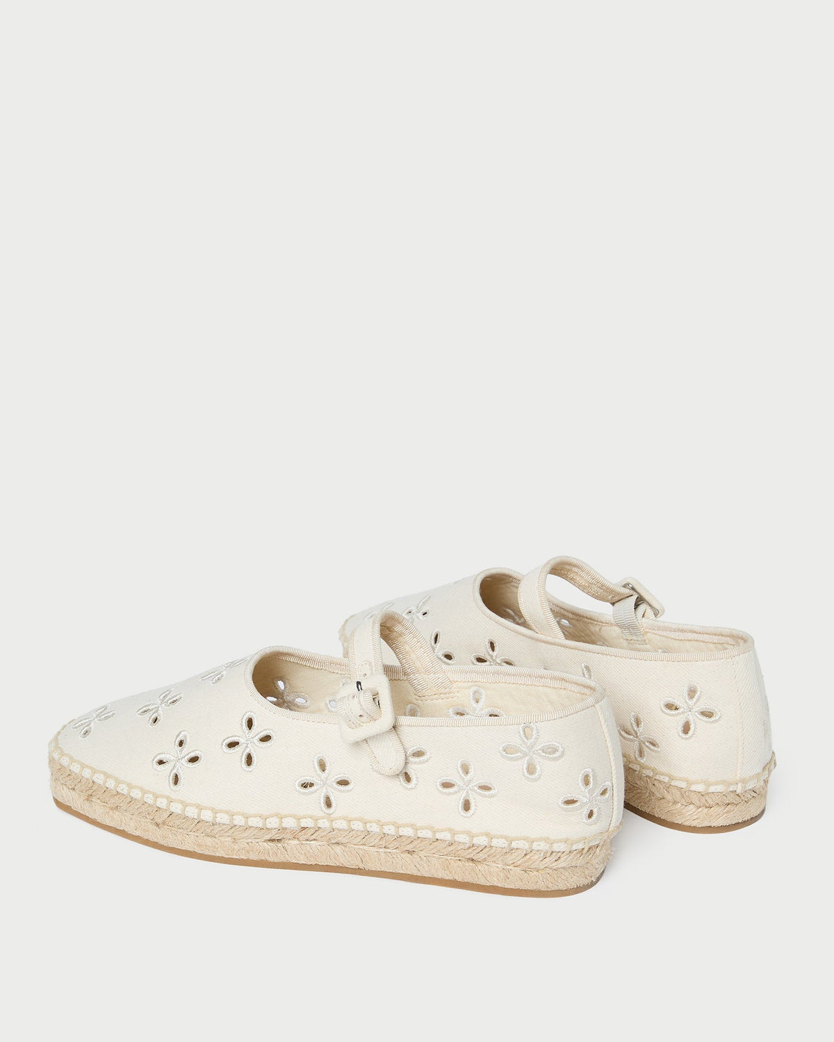 Loeffler Randall Premium | Clover Natural Embroidered Espadrille