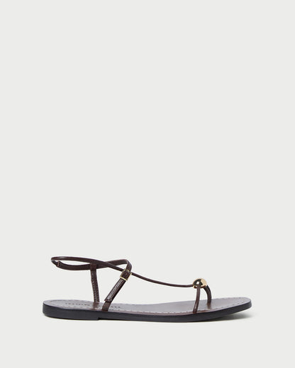 Loeffler Randall Customer Favorite | Lara Espresso Leather Sandal