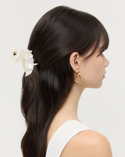 Loeffler Randall Quality | Swan Pearl Hairclip