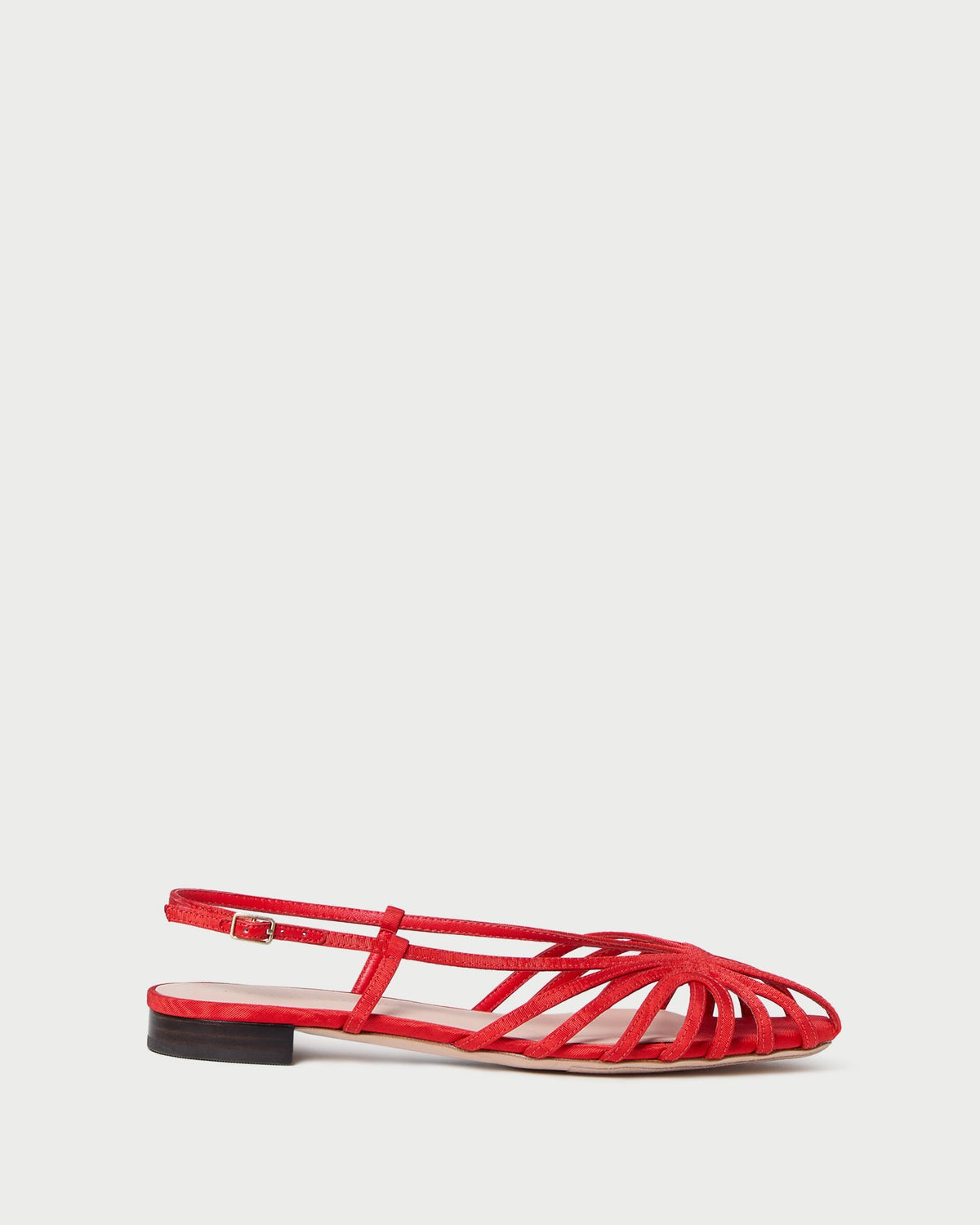 Loeffler Randall Special Offer | Devon Red Moiré Slingback Sandal