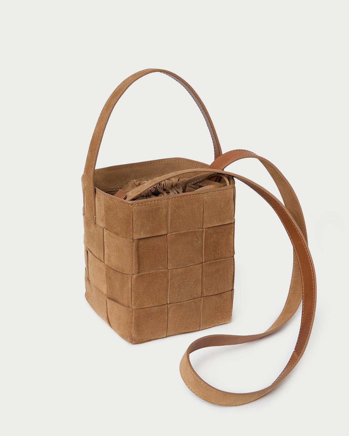 Loeffler Randall Everyday | Laith Toffee Suede Bucket Bag