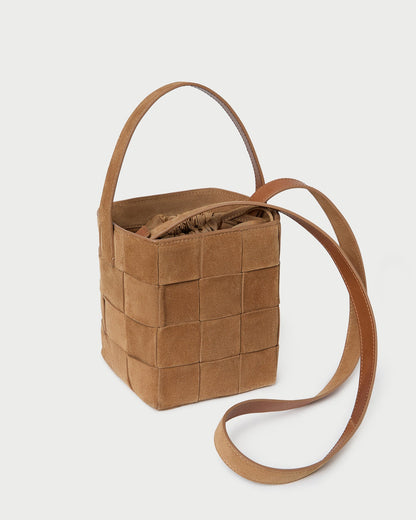 Loeffler Randall Everyday | Laith Toffee Suede Bucket Bag