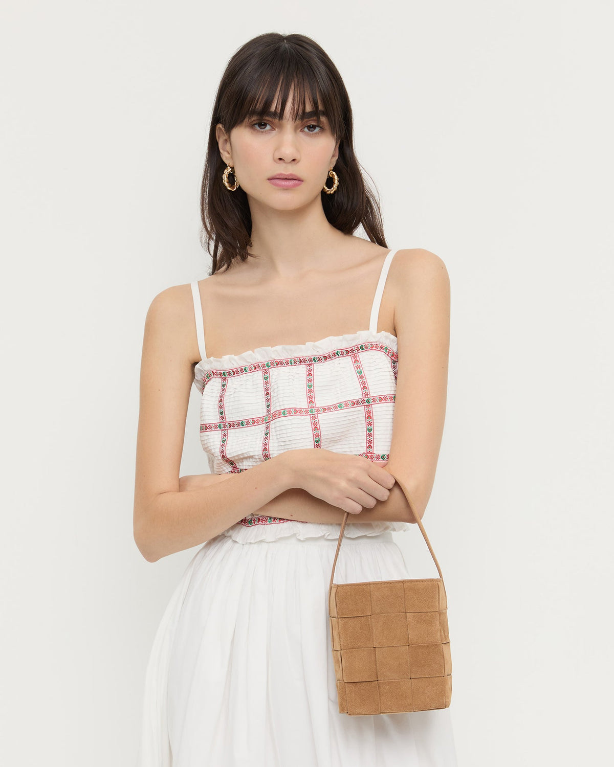 Loeffler Randall Everyday | Laith Toffee Suede Bucket Bag
