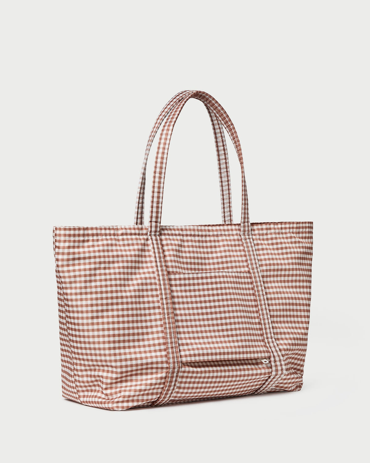 Loeffler Randall Top Pick | Dina Brown Gingham Travel Tote