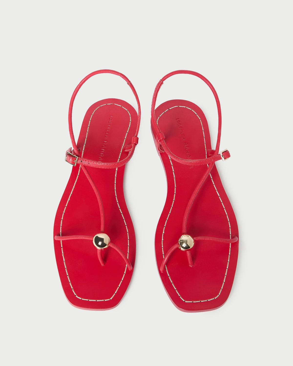 Loeffler Randall Latest | Lara Red Leather Sandal