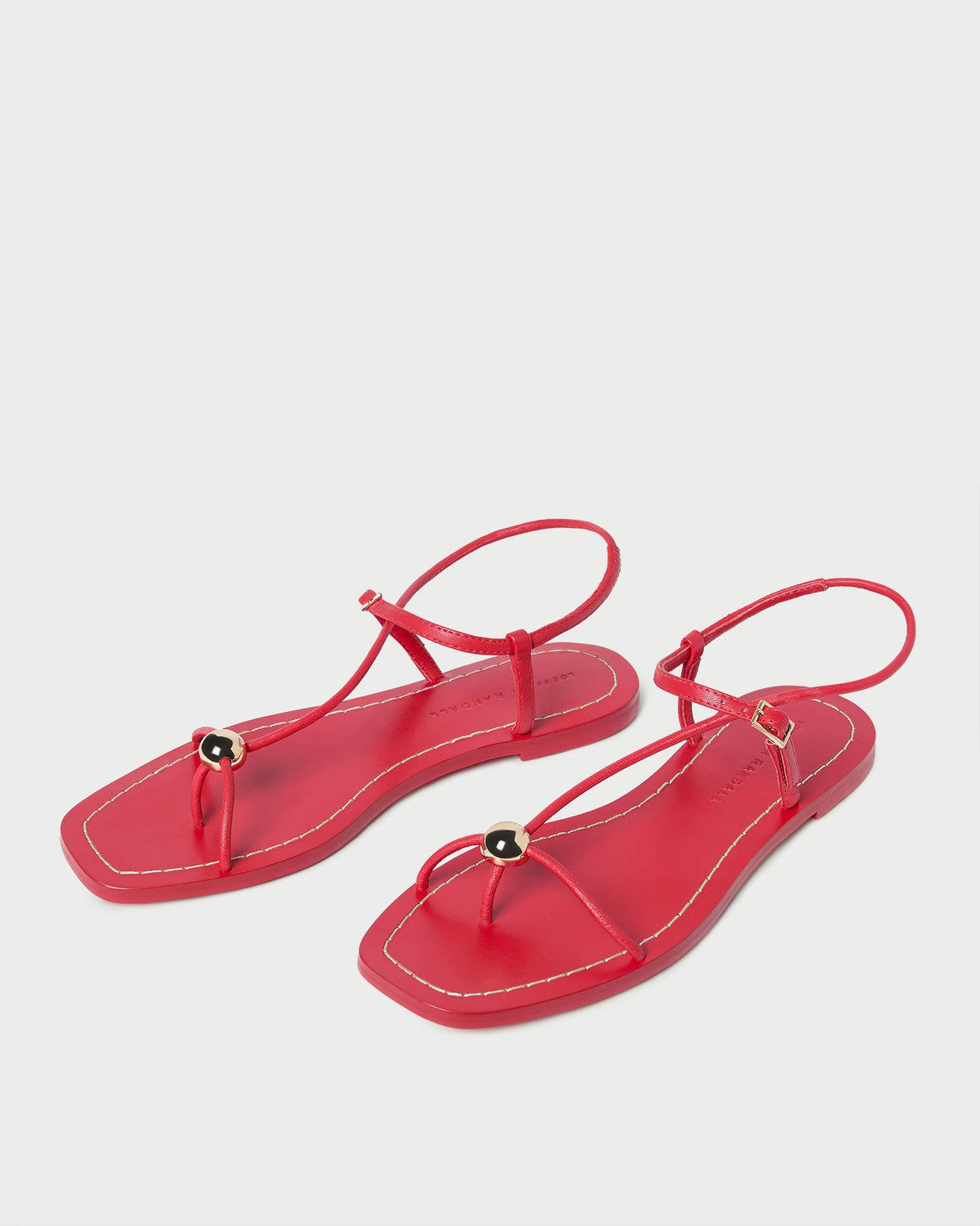 Loeffler Randall Latest | Lara Red Leather Sandal