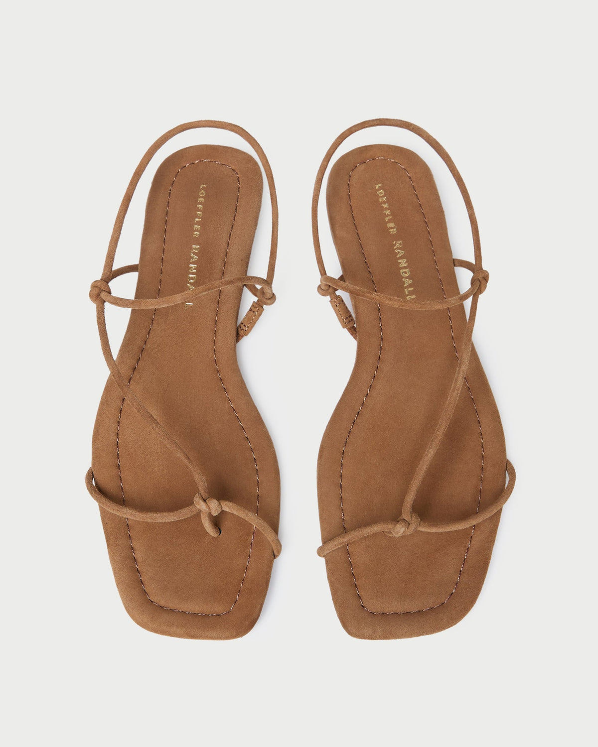 Loeffler Randall Sale | Eleanor Cacao Suede Strappy Sandal