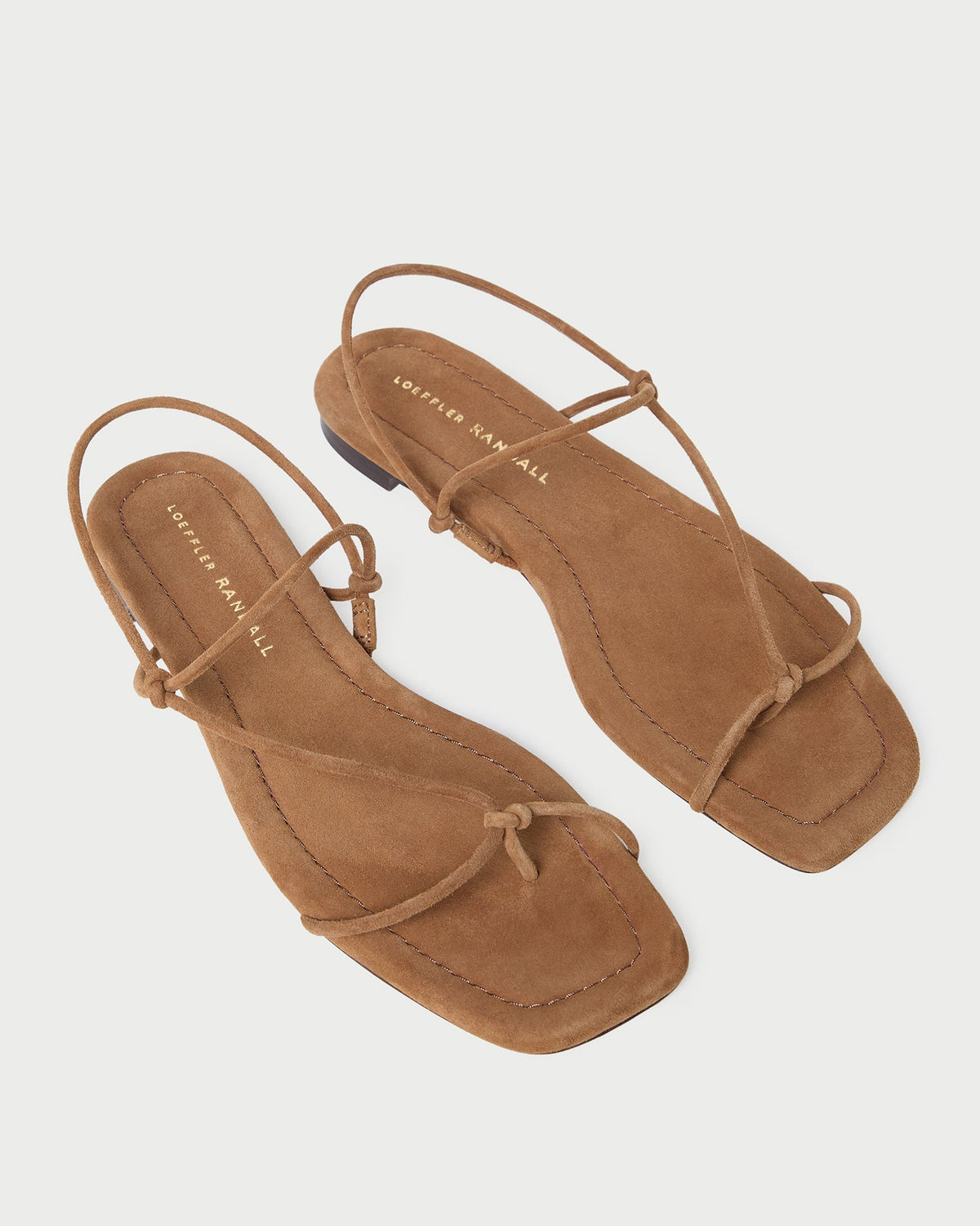 Loeffler Randall Sale | Eleanor Cacao Suede Strappy Sandal