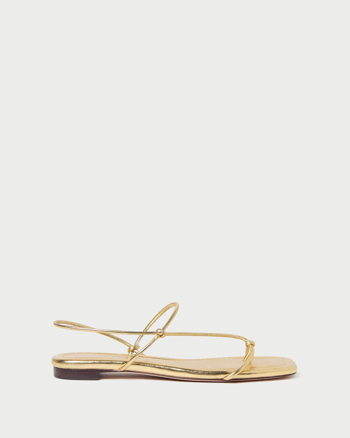 Loeffler Randall Classic | Eleanor Gold Strappy Sandal