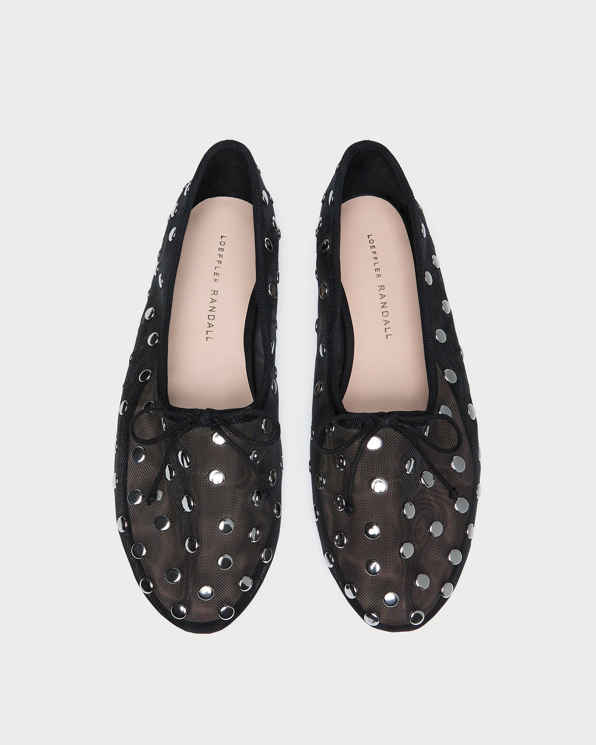 Loeffler Randall Everyday | Landon Black/Silver Mesh Ballet Flat