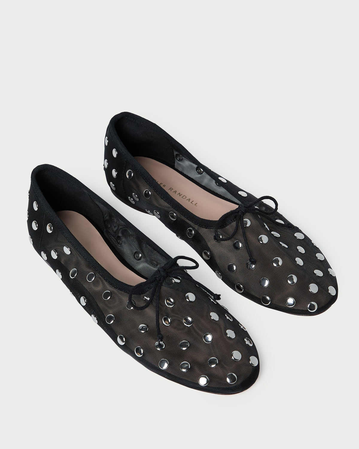 Loeffler Randall Everyday | Landon Black/Silver Mesh Ballet Flat