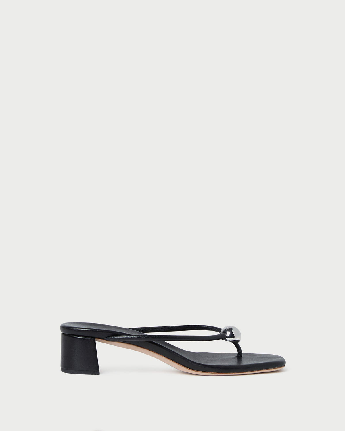 Loeffler Randall Value | Odessa Black Leather Heeled Sandal