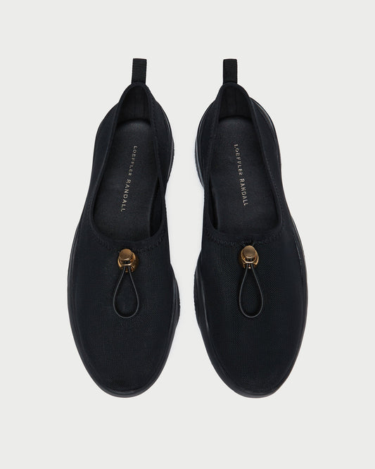 Loeffler Randall Top Pick | Raina Black Mesh Flat
