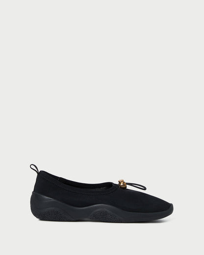 Loeffler Randall Top Pick | Raina Black Mesh Flat