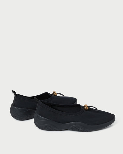 Loeffler Randall Top Pick | Raina Black Mesh Flat