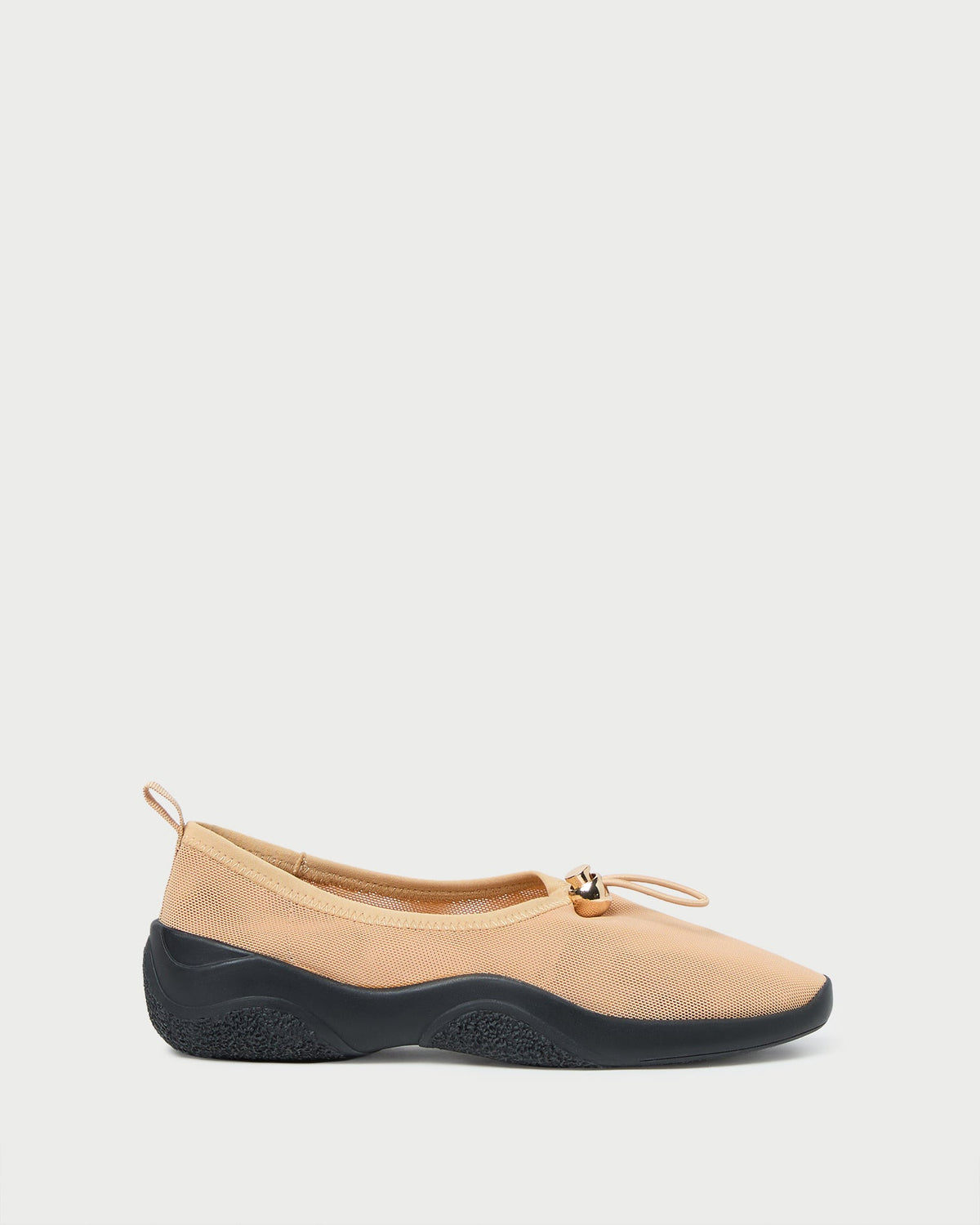 Loeffler Randall Premium | Raina Caramel/Black Mesh Flat