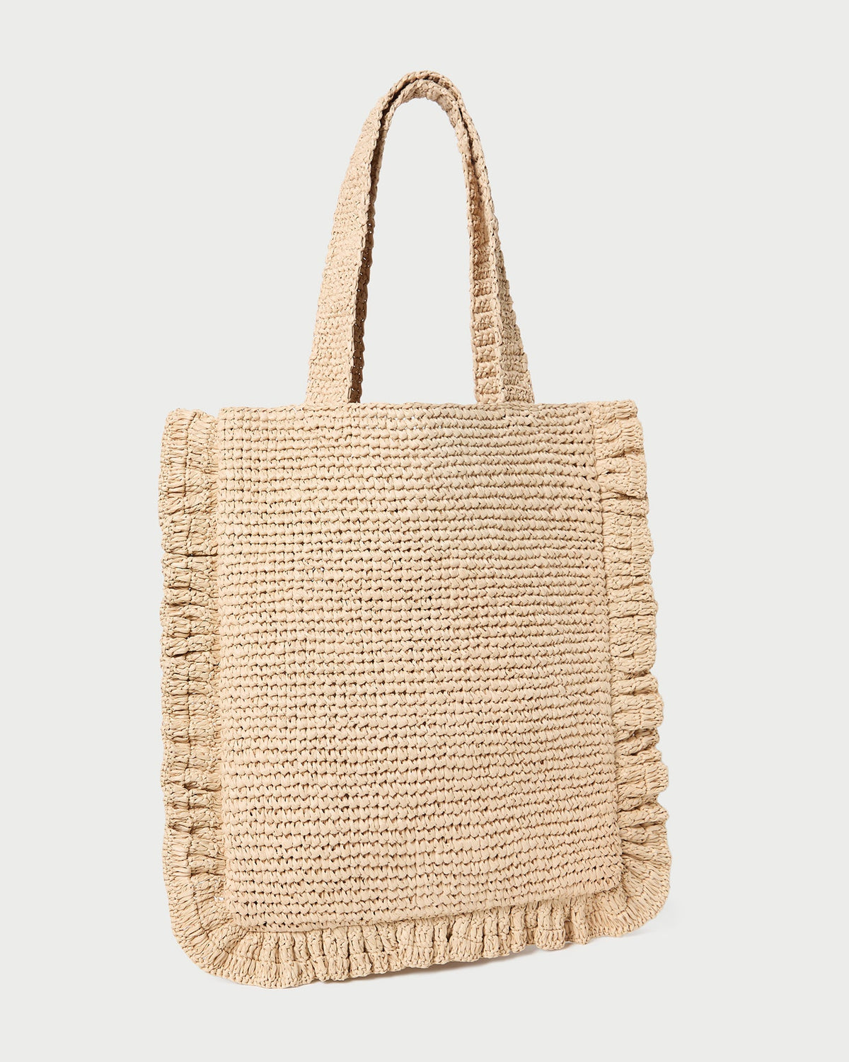 Loeffler Randall Everyday | Justine Natural Crochet Ruffle Tote