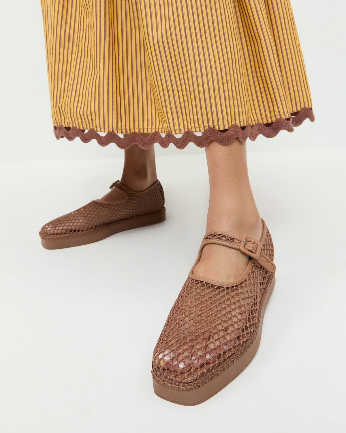 Loeffler Randall Best Price | Rita Brown Netted Mary Jane