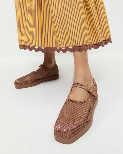 Loeffler Randall Best Price | Rita Brown Netted Mary Jane
