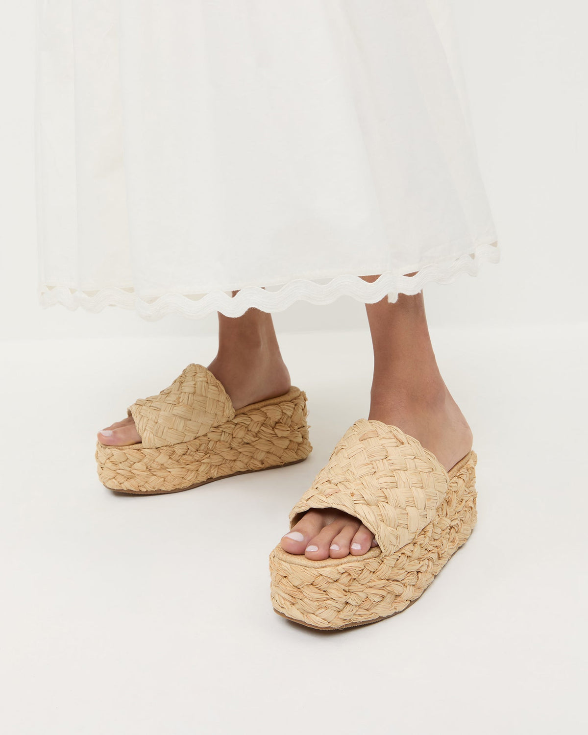 Loeffler Randall Best Seller | Aaron Natural Braided Straw Mule