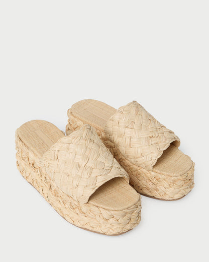 Loeffler Randall Best Seller | Aaron Natural Braided Straw Mule