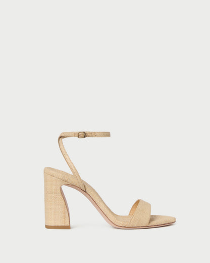 Loeffler Randall Recommended | Malia Natural Curved-Heel Sandal