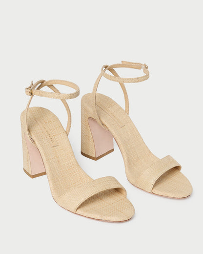 Loeffler Randall Recommended | Malia Natural Curved-Heel Sandal