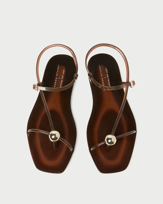 Loeffler Randall Trusted | Dana Brown Strappy Jelly Sandal