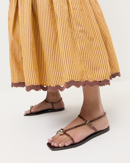 Loeffler Randall Trusted | Dana Brown Strappy Jelly Sandal