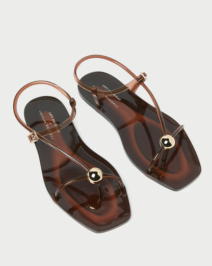 Loeffler Randall Trusted | Dana Brown Strappy Jelly Sandal