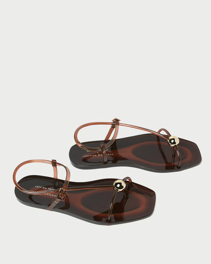 Loeffler Randall Trusted | Dana Brown Strappy Jelly Sandal