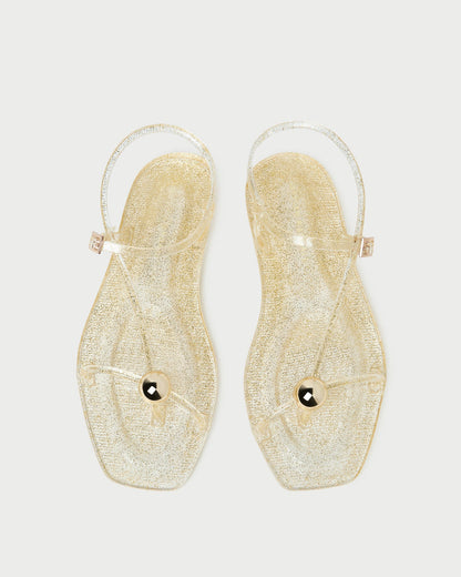 Loeffler Randall Everyday | Dana Champagne Strappy Jelly Sandal