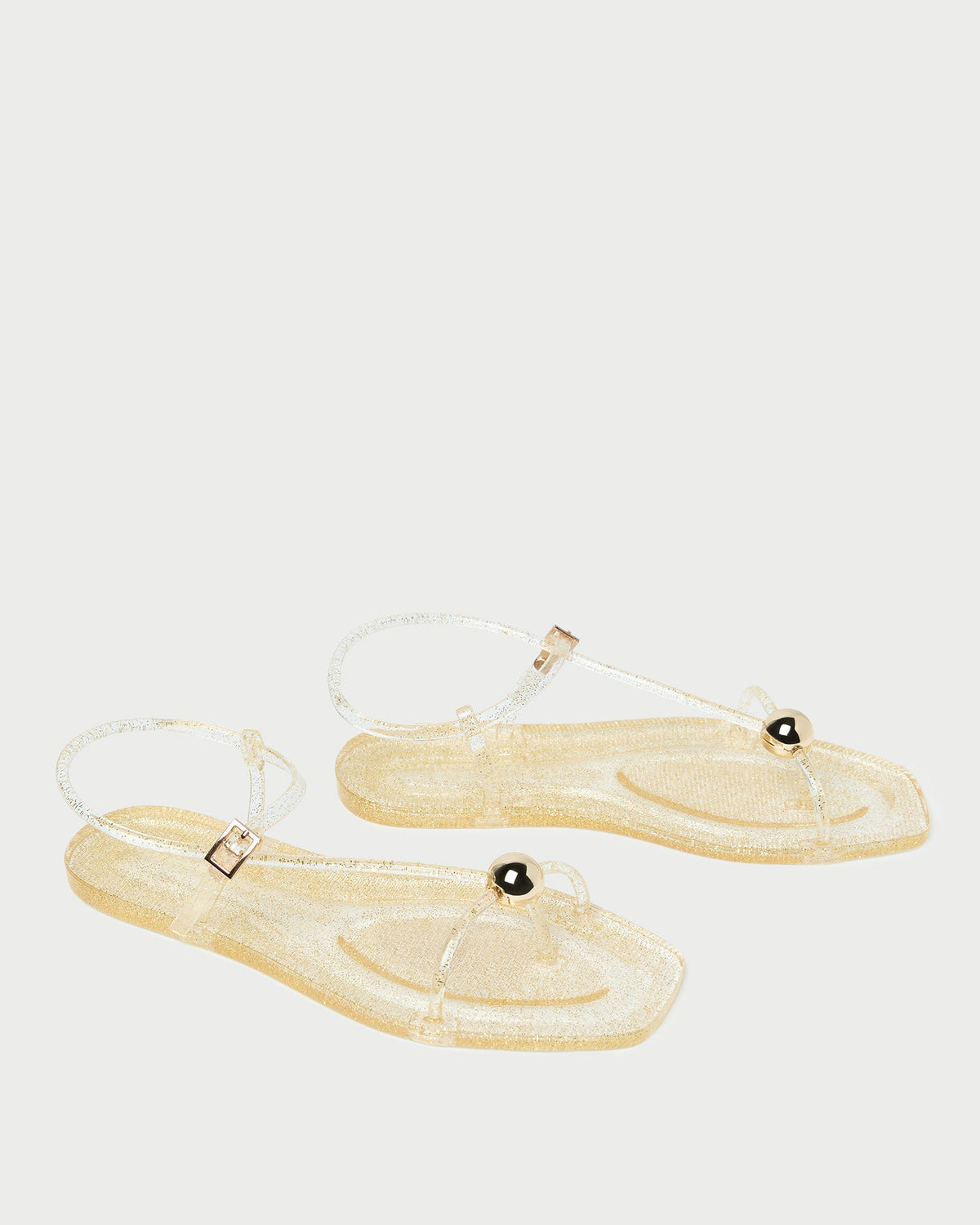 Loeffler Randall Everyday | Dana Champagne Strappy Jelly Sandal