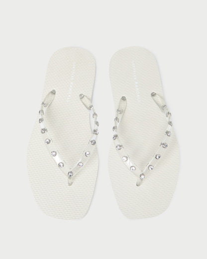 Loeffler Randall Featured | Taryn Cream Jelly Flip Flop