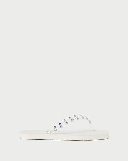 Loeffler Randall Featured | Taryn Cream Jelly Flip Flop