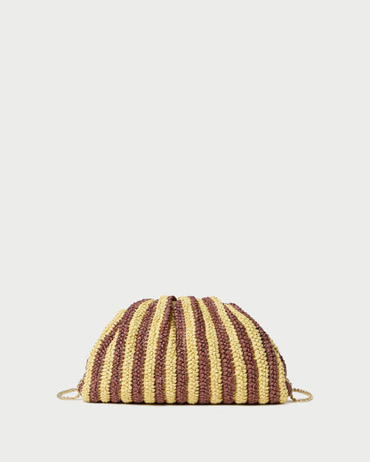 Loeffler Randall Latest | Bailey Brown/Butter Stripe Dome Clutch