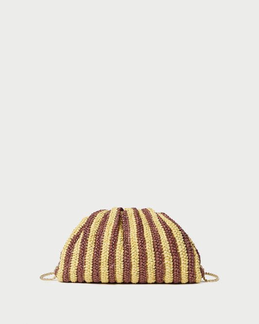 Loeffler Randall Latest | Bailey Brown/Butter Stripe Dome Clutch